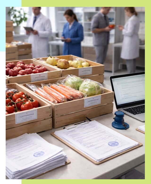 Сертификация овощей и фруктов в Кольчугине от 8645 р. | Алешин-Кль