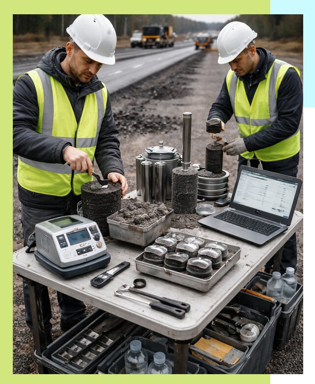 Сертификация асфальта: испытания и подтверждение в Кольчугине