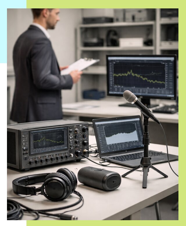 Сертификация аудиотехники в Кольчугине от 15257 р., Алешин-Кль