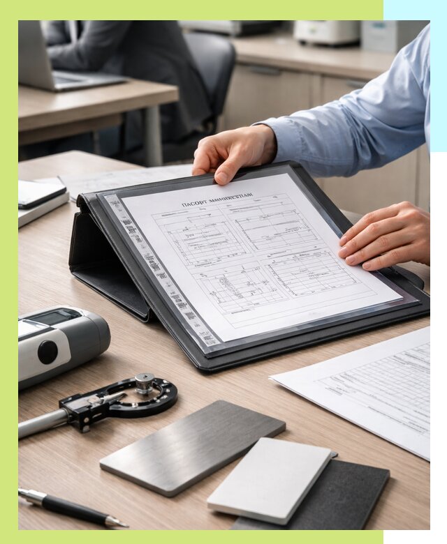 Оформление паспорта материала для продукции в Кольчугине