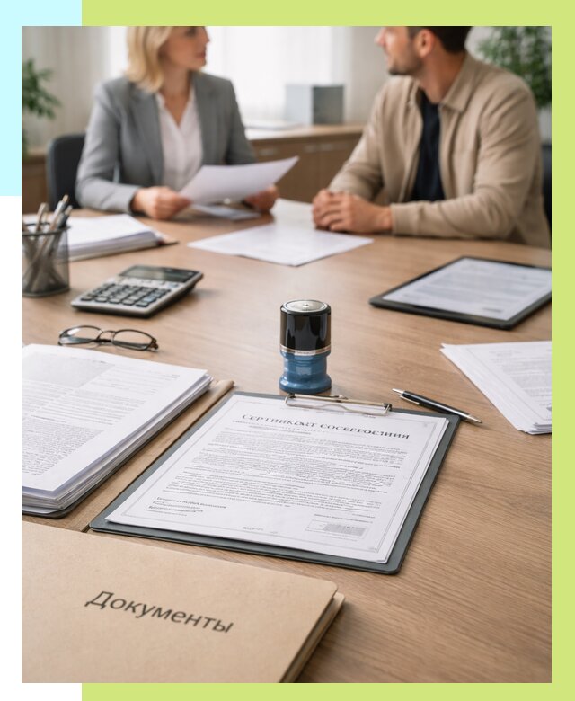 Сертификат соответствия на продукцию в Кольчугине от 15257 р.|Алешин-Кль