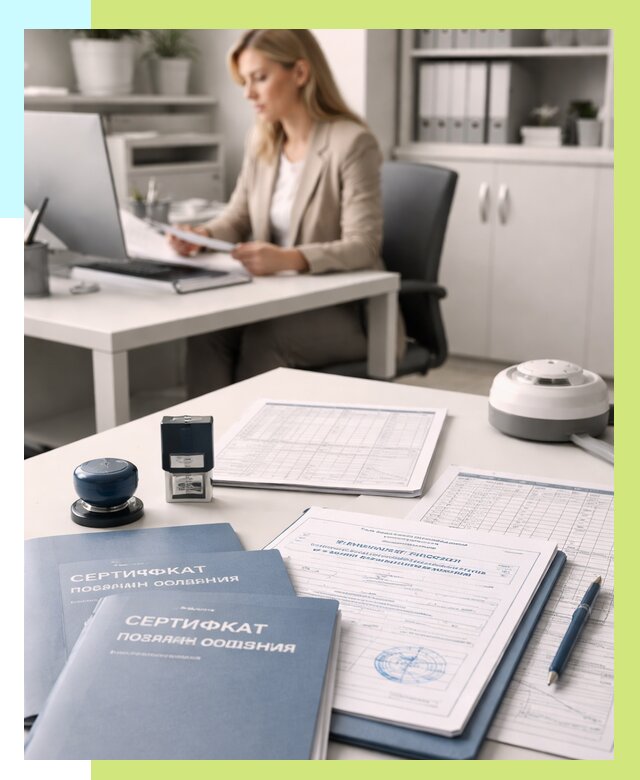 Сертификаты пожарной безопасности в Кольчугине от 15257 р. | Алешин-Кль