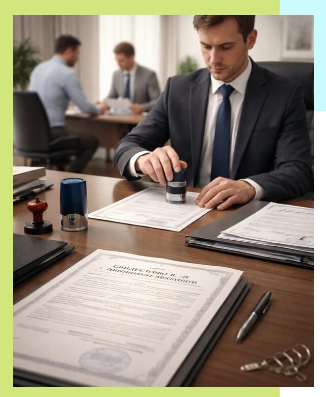 Оформление свидетельства о государственной регистрации в Кольчугине