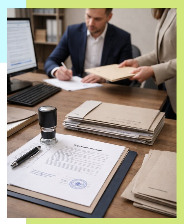 Отказное письмо для таможни в Кольчугине от 3051 р, Алешин-Кль