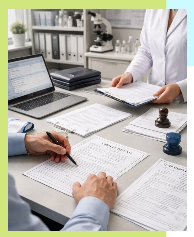 Оформление сертификата GMP в Кольчугине для фармпроизводства