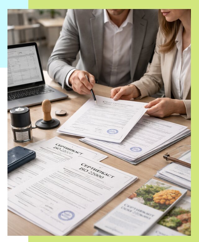 Сертификат ISO 22000 в Кольчугине от 40684 р. под ключ | Алешин-Кль